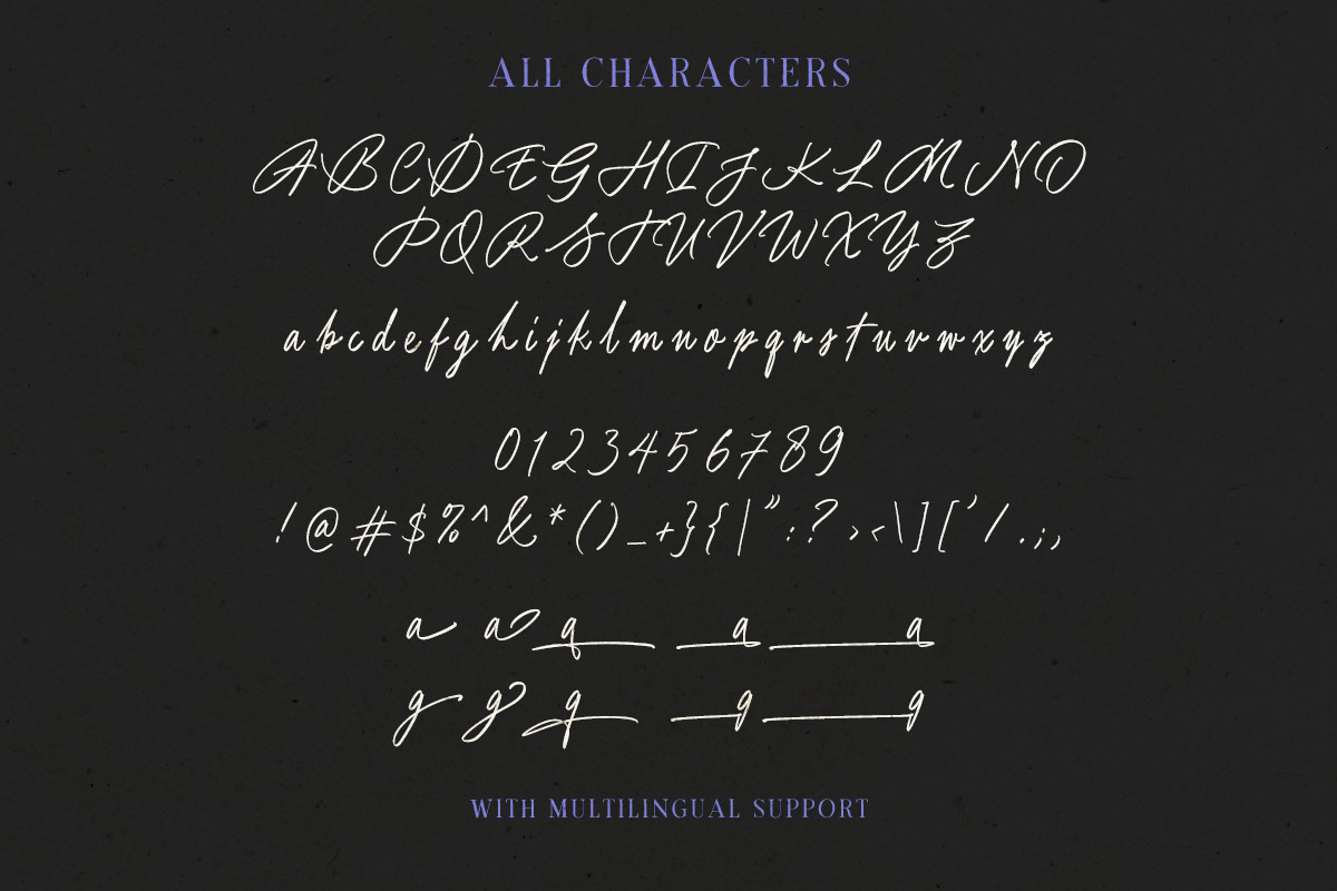 Young Bentley's Stylish Script, a Script Font by Letterhend Studio (Photo 7 of 9)
