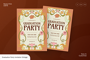 Graduation Party Invitation Flyer, a Flyer Template by Annora Studio (Thumbnail 1 of 6)