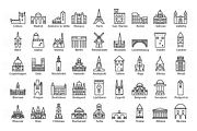 European Capitals – Landmark Icons, an Outline Icon by Jozsef Balazs-Hegedus (Thumbnail 3 of 7)