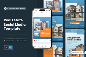 Estara - Real Estate Social Media, a Social Media Template by SLAB! Design