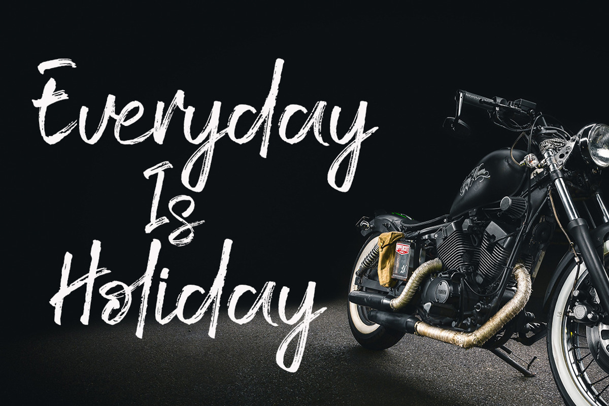 Bollofora - Brush Font, a Script Font by Akifatype. (Photo 2 of 6)