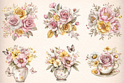 whimsical mothers day flowers, an Illustration by GatewayDesign (Thumbnail 4 of 9)