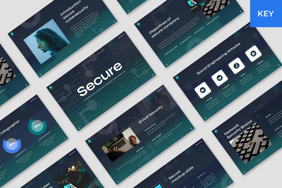 Secure - Cybersecurity Keynote, a Presentation Template by BeadyLab (Photo 1 of 4)