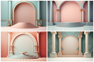 20 Baroque Podium Backgrounds