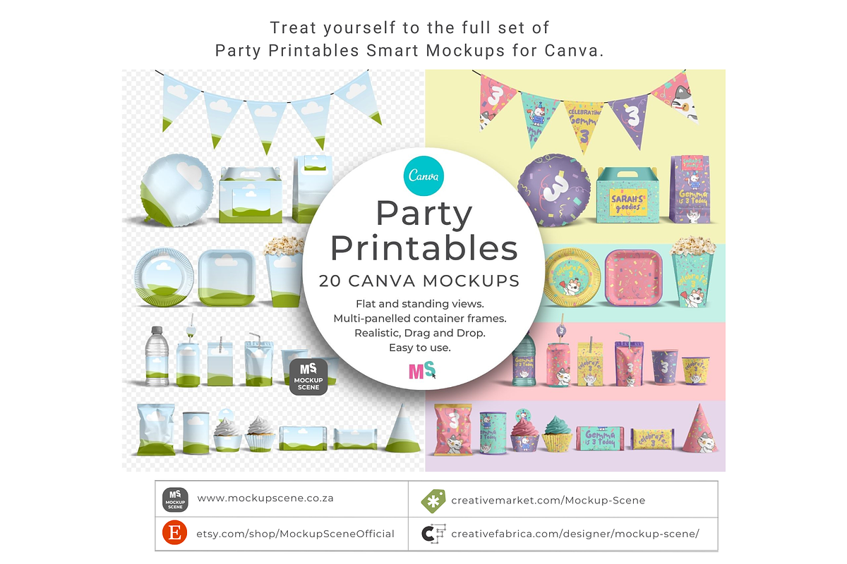 Canva Gable Mockup with Dieline, a Packaging Mockup by Mockup Scene (Photo 13 of 13)
