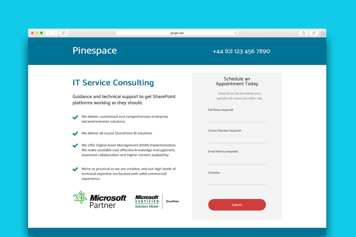 IT Consulting Landing Page [PSD], a Landing Page Template by Apexure Designs (Photo 3 of 3)