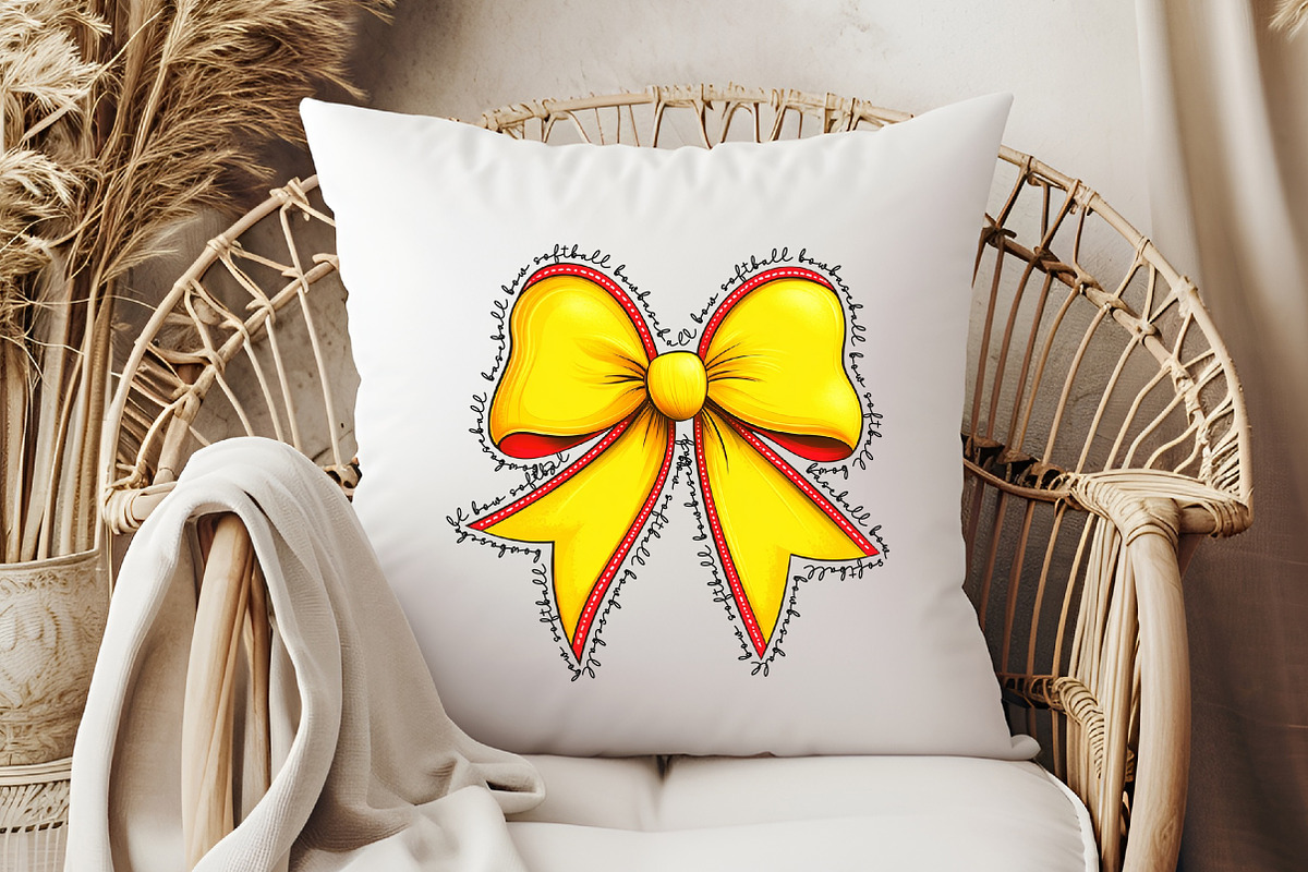 Baseball Softball Coquette Bow Png, an Illustration by Libby Wishes (Photo 4 of 5)