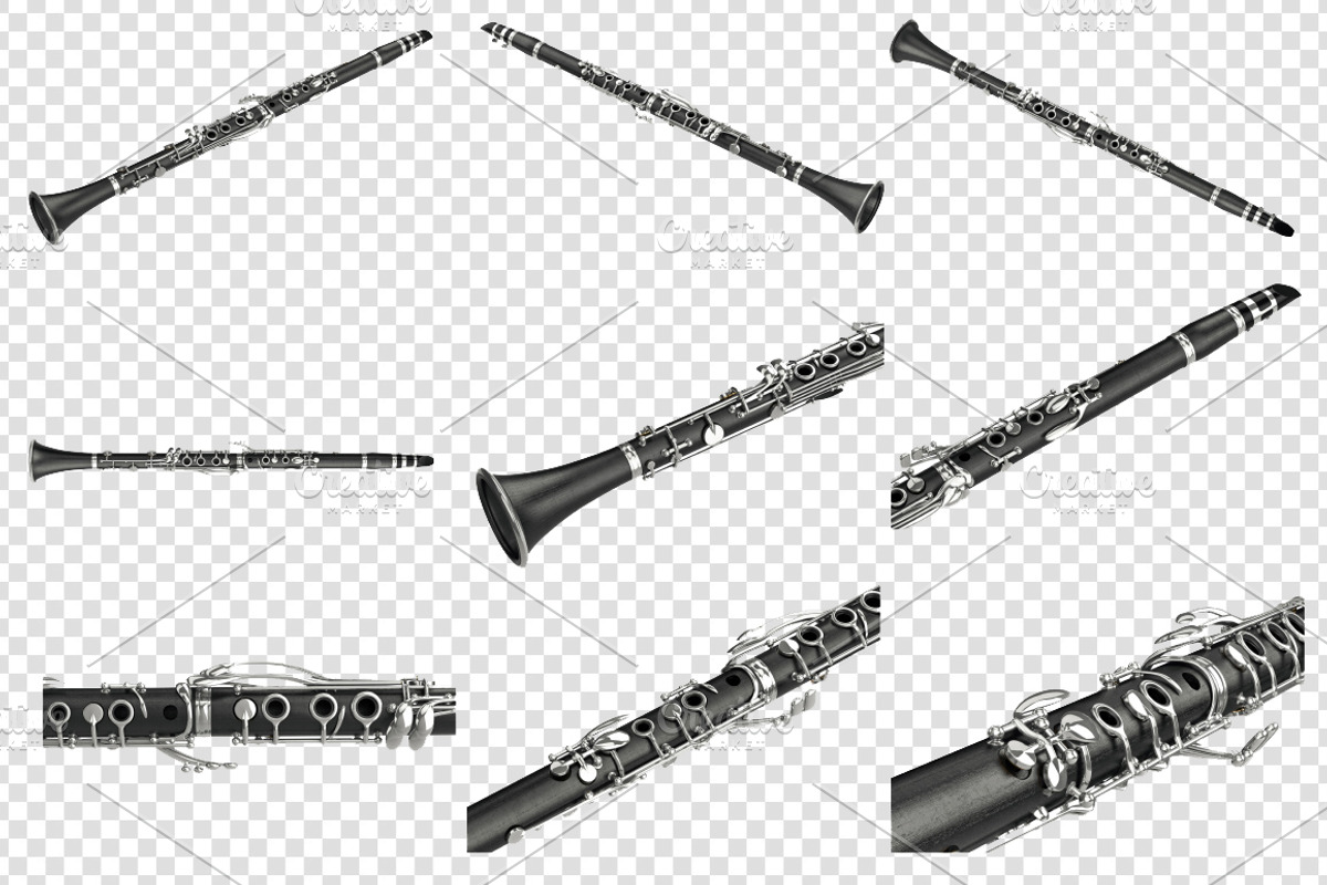 Clarinet musical instrument, set, an Object Graphic by ARTYuSTUDIO (Photo 1 of 10)