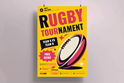 Rugby Tournament Poster, a Flyer Template by MightyDesign (Thumbnail 1 of 8)