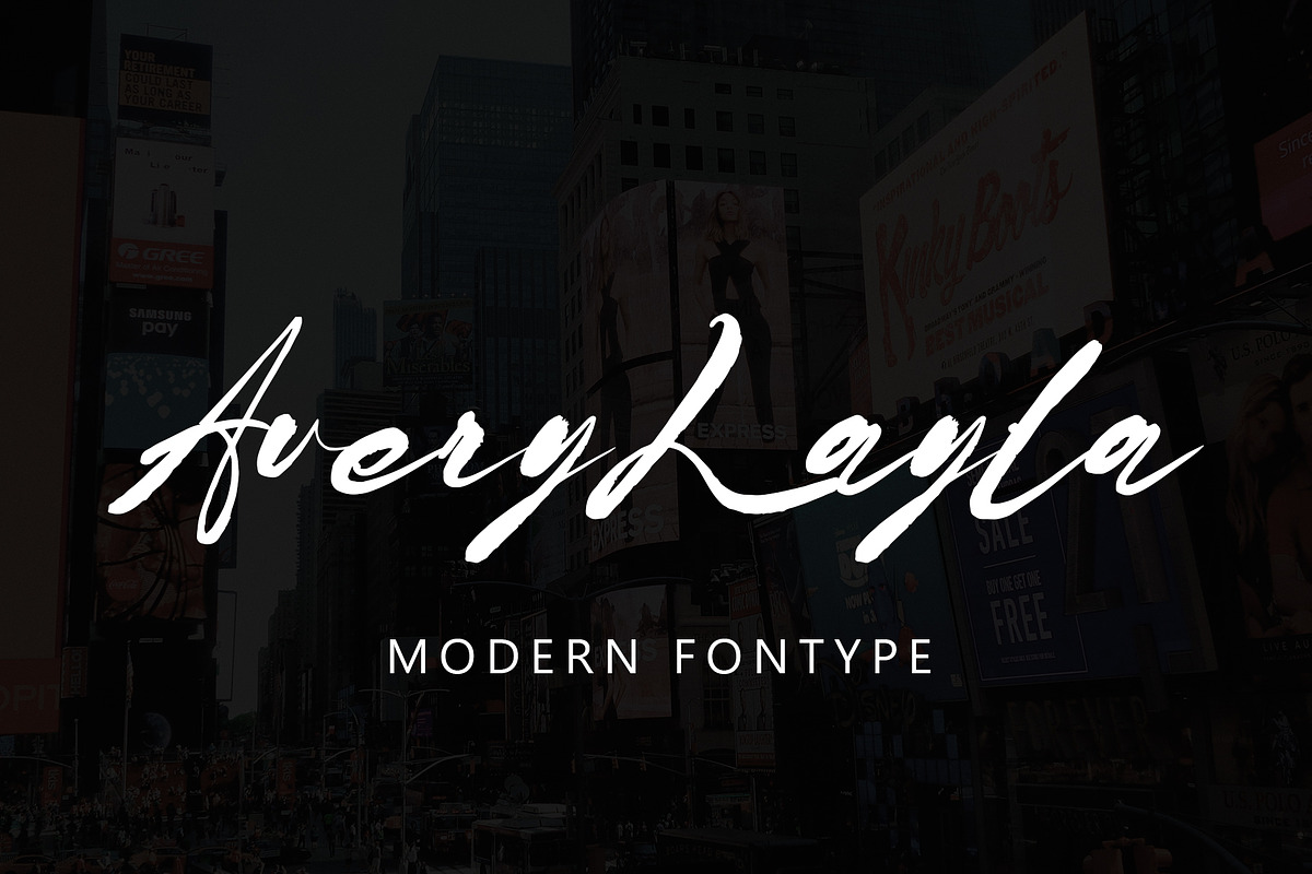 Avery Layla, a Handwritten Font by HaKi Studio (Photo 1 of 5)
