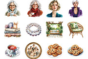 The Golden Girls Clipart, a Seasonal Illustration by Designking (Thumbnail 2 of 5)
