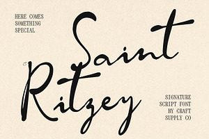 CS Ritzey - Signature Script Font