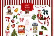 Whimsy Christmas. Watercolor art., an Object Graphic by ma_i_vi (Thumbnail 5 of 10)