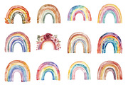 Watercolor Boho Rainbow, an Illustration by Design Market (Thumbnail 2 of 3)