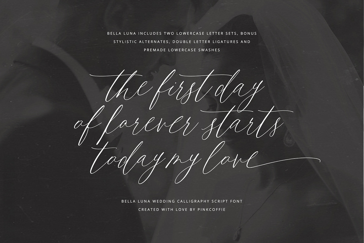 Bella Luna | Feminine Script Font, a Script Font by Pink Coffie (Photo 10 of 30)