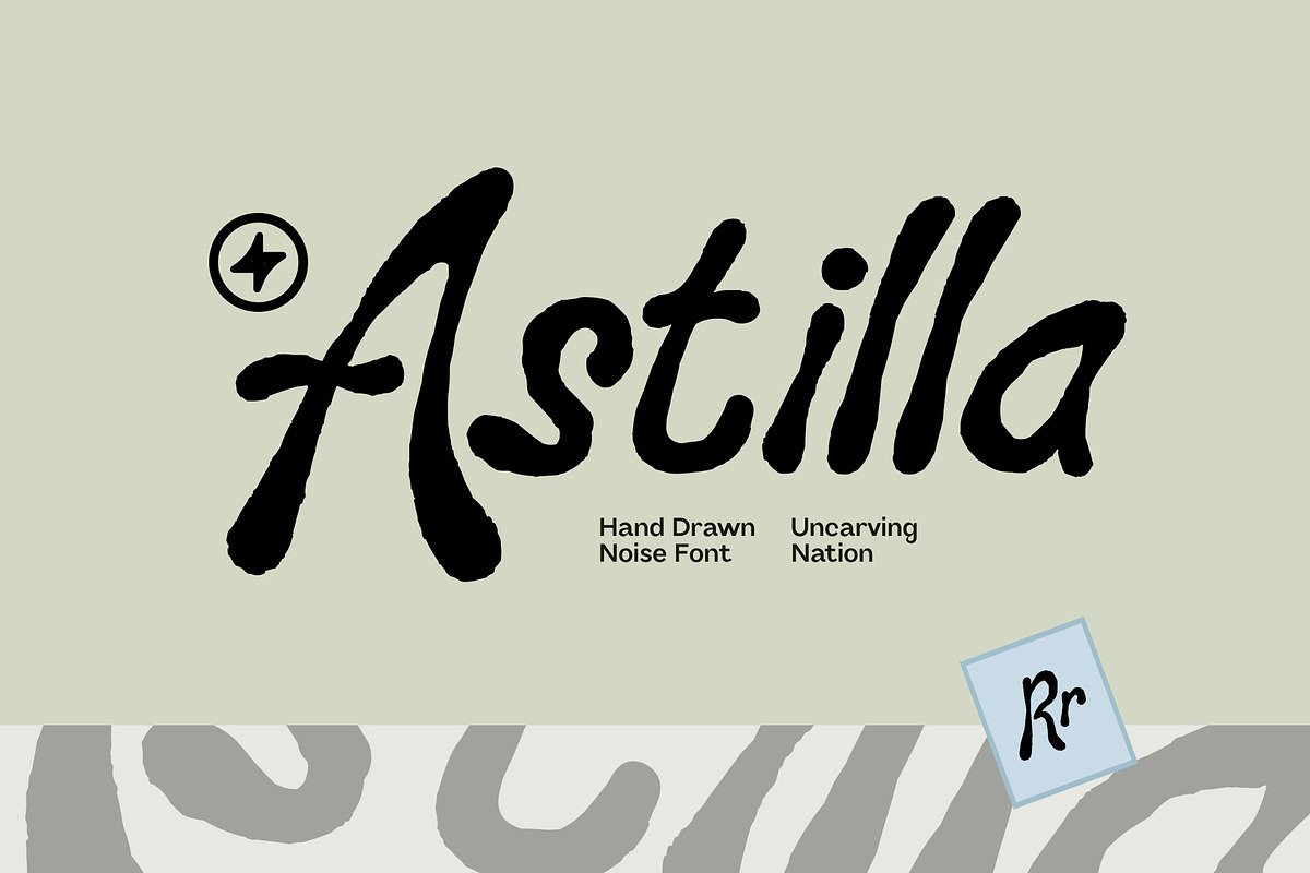 Astilla - Display Font, a Handwritten Font by Uncarving