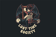 Lost Time Society Gothic Logo Design, a Decorative Illustration by Izdihaar_Studio (Thumbnail 2 of 3)