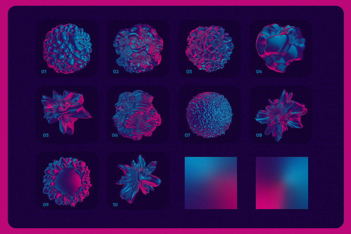Abstract 3D Rendering of Organic, an Object Graphic by BIBIART (Photo 7 of 7)