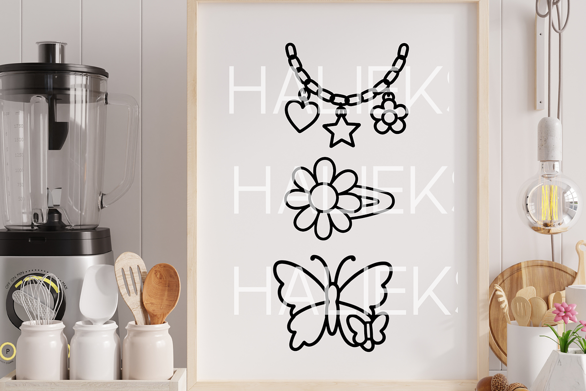 Girly Aesthetic Icons SVGs, a Decorative Illustration by HalieKStudio (Photo 4 of 9)