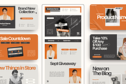 Email Marketing Newsletter Template, an Email Template by Branding Babe Co. (Thumbnail 1 of 9)