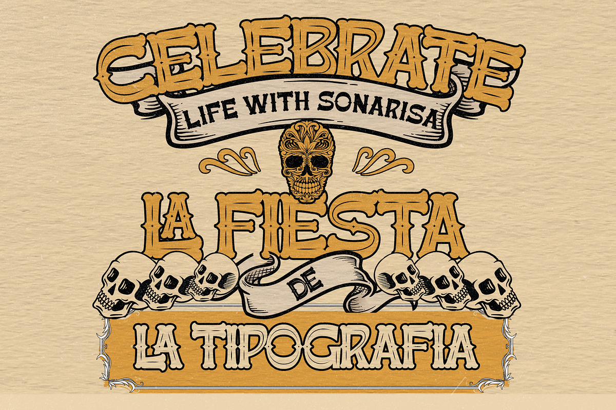 Sonarise La Fiesta – Heritage Font, a Slab Serif Font by Inviline.co (Photo 13 of 14)