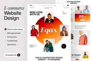 E-commerce Landing Page, a Design Template by sajon.co