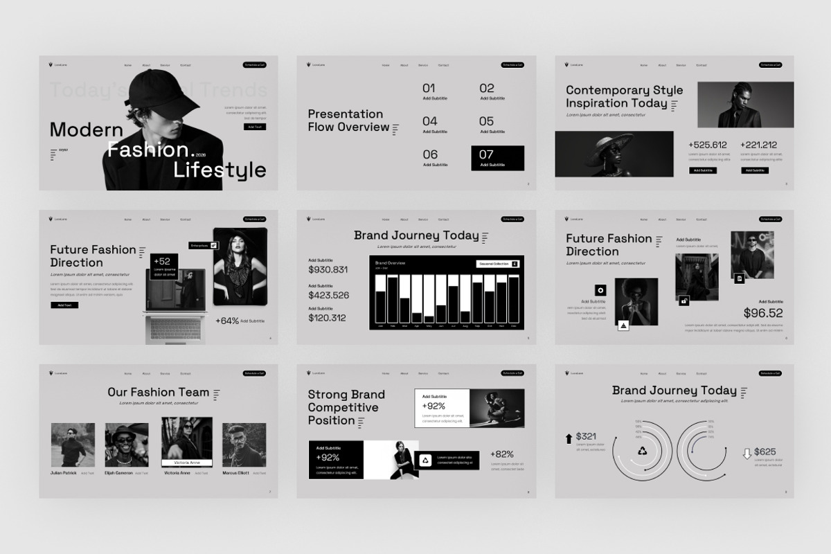 Modern Fashion Lifestyle PowerPoint, a Presentation Template by Loin Studio (Photo 3 of 4)