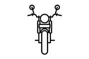 Motorcycle icon, an Outline Icon by Sumberpangan (Thumbnail 2 of 5)