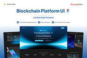 Blockchain Platform Landing Page, a Landing Page Template by Font Kingdom (Thumbnail 1 of 5)