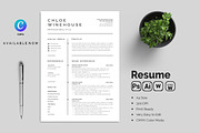 ATS Resume For Google Docs And Word, a Resume Template by Blackcloud_Creations (Thumbnail 2 of 6)