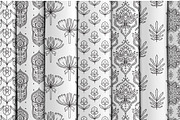 FOLK FLOWERS patterns, elements, an Outline Icon by Lena Nikolaeva (Thumbnail 8 of 12)