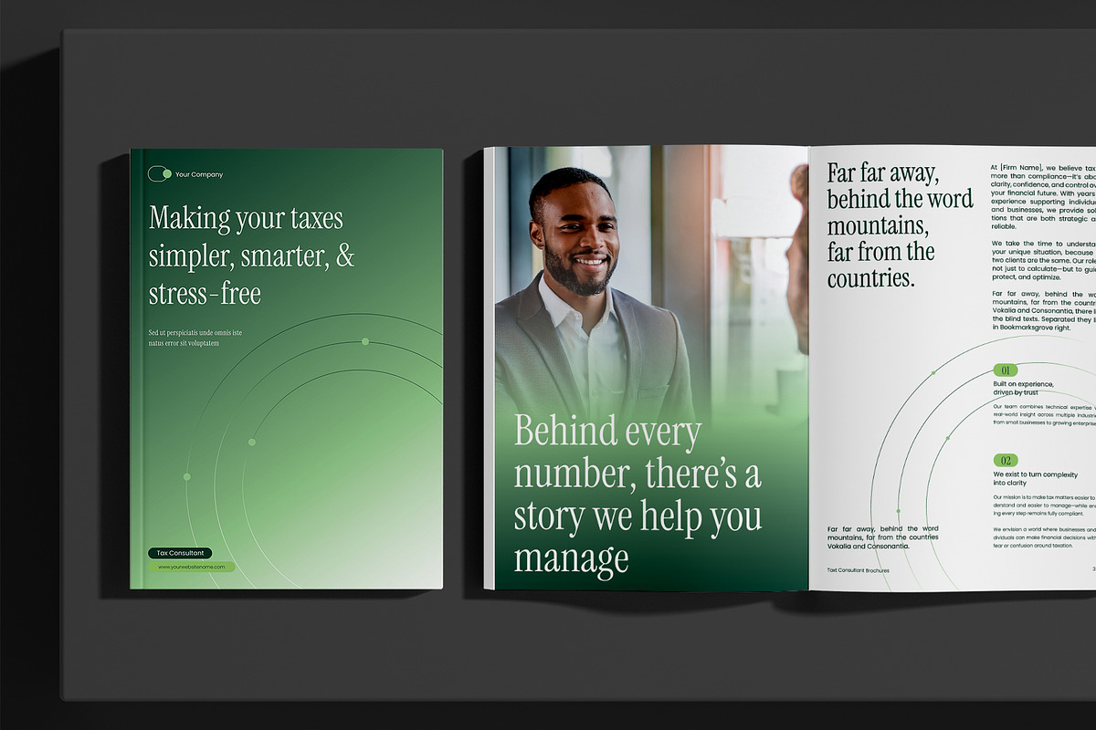 Green Tax Consultant Brochure, a Brochure Template by Neermana (Photo 2 of 9)