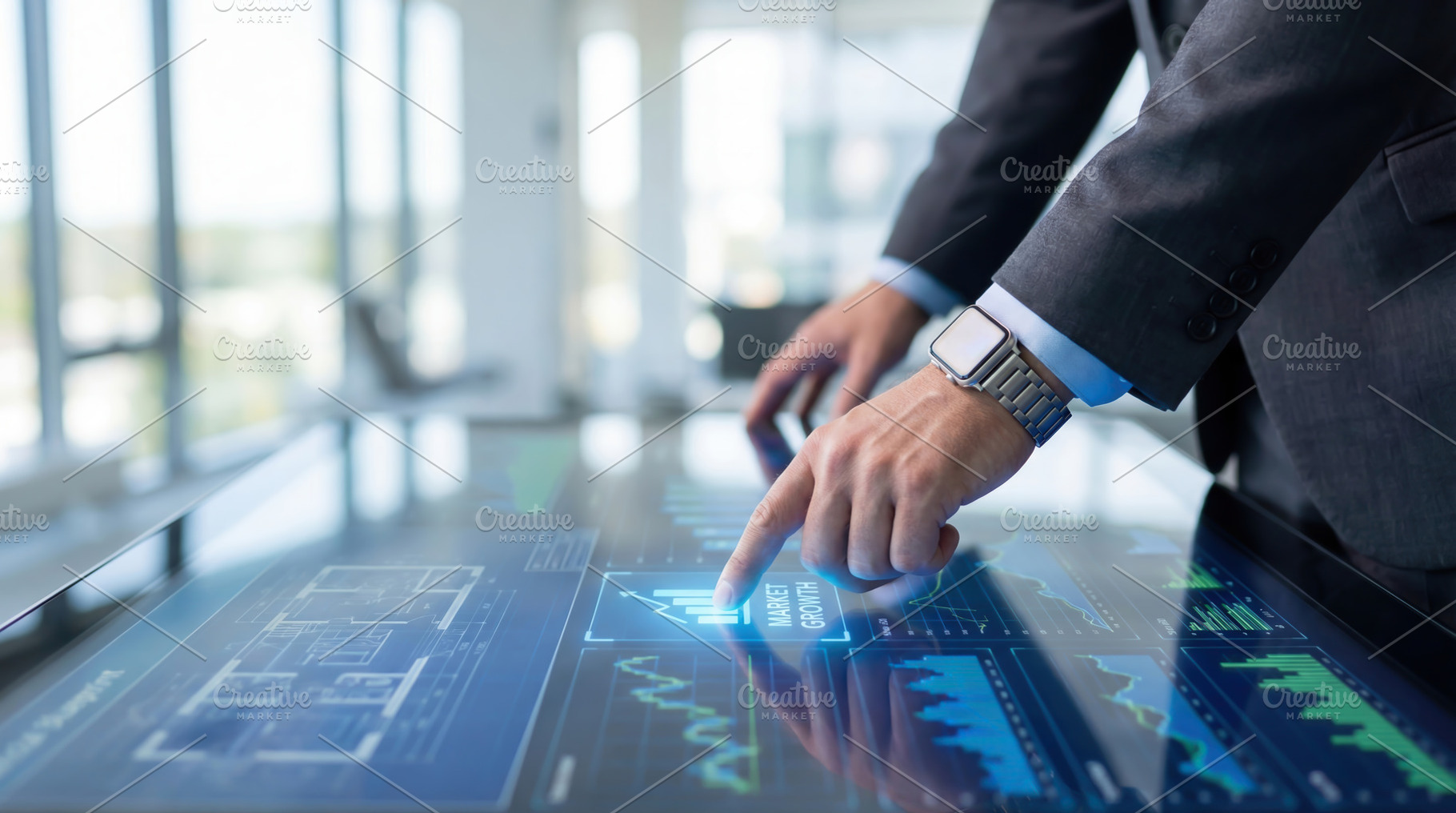 Touchscreen financial charts, a Business Photo by Shootdiem