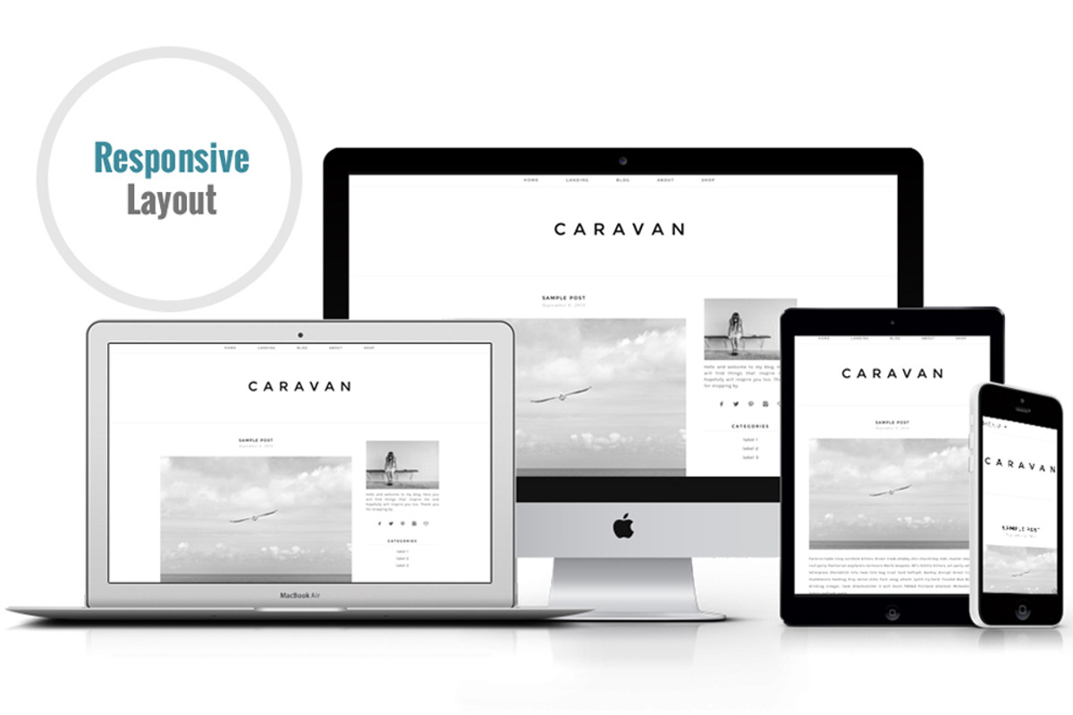Responsive WP Theme - Caravan, a WordPress Template by Light Morango (Photo 3 of 4)