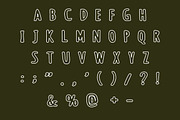 DANTE Outline Font, a Handwritten Font by Fourteen Letter (Thumbnail 4 of 6)