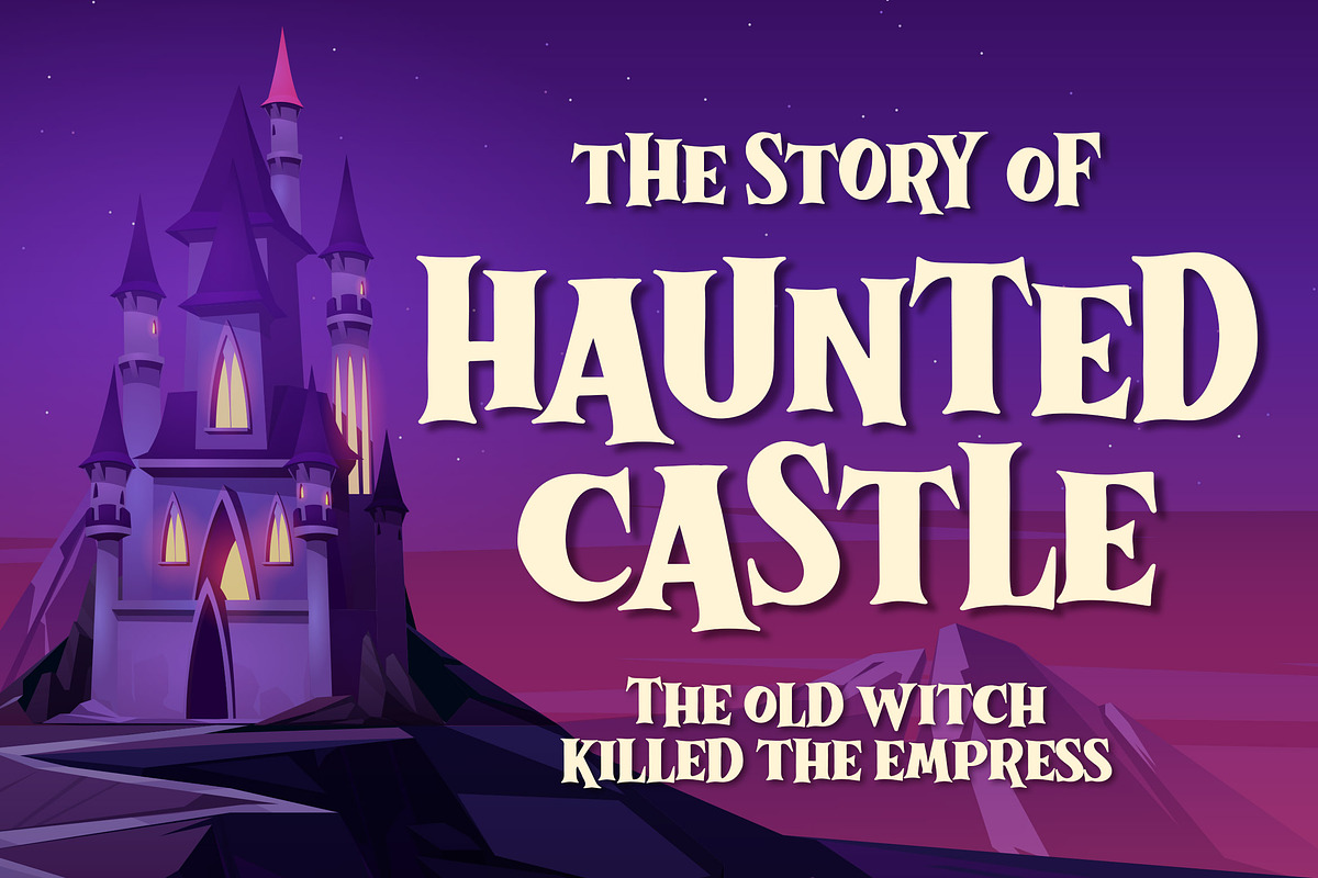 Dark Wizard a Spooky Serif Font, a Serif Font by Blankids Studio