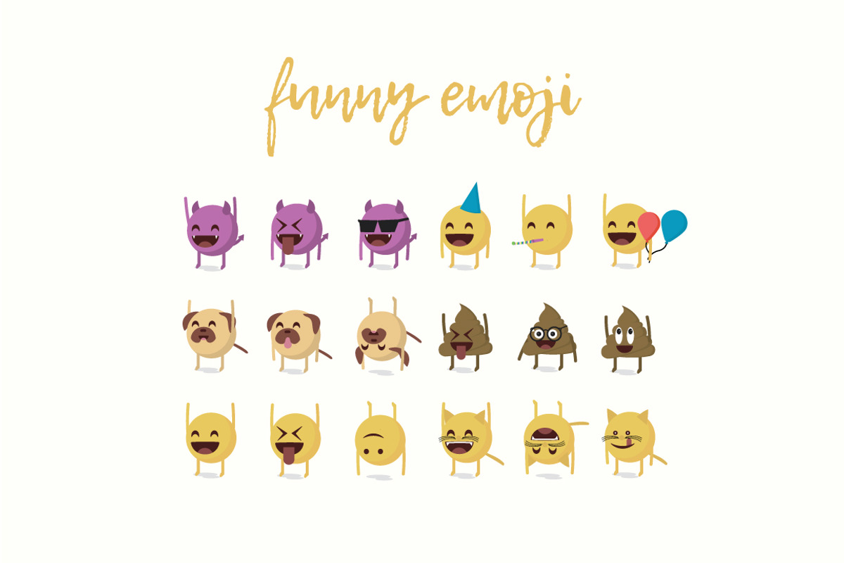 Cartoon emoji, a Graphic by denisgorelkin