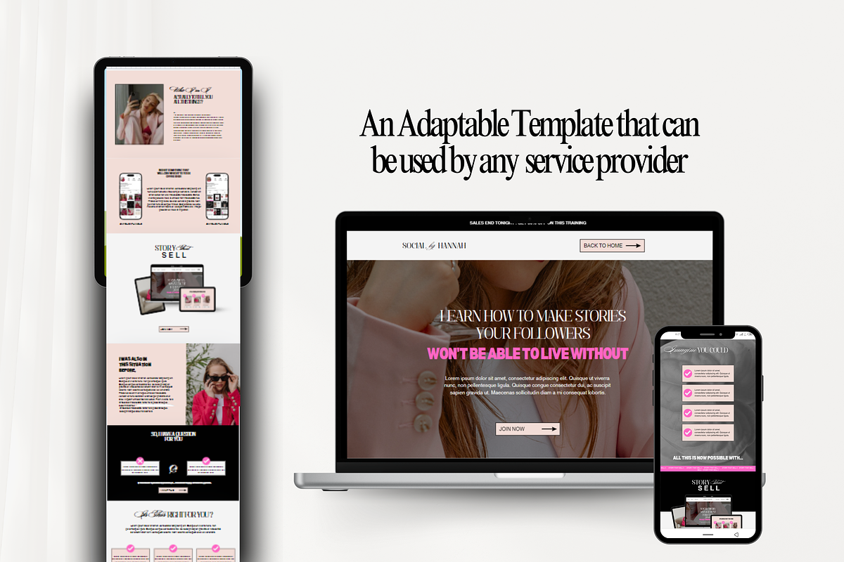 Social Media Manager Website Bundle, a Landing Page Template by My Template Studio (Photo 9 of 18)