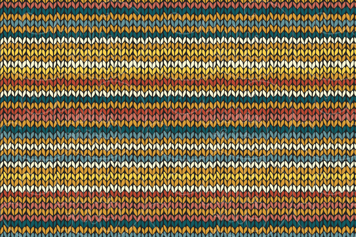 Knit seamless patterns set, a Pattern Graphic by IreneArt illustrations (Photo 2 of 3)