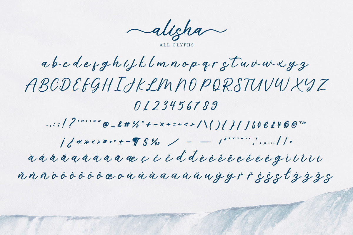 alisha | Sweet Calligraphy Font preview 7
