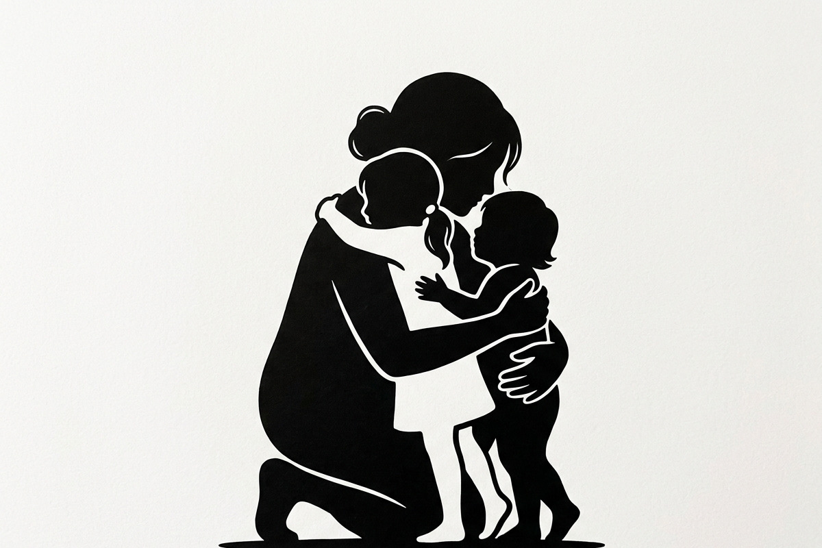 loving mother and children, a Person Illustration by Amazin_art (Photo 4 of 46)