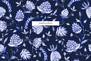 LUXURY BATIK, Watercolor set!, a Pattern Graphic by HannaStudio (Thumbnail 4 of 10)