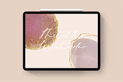 Metallic Watercolor Kit | Procreate, a Brush Add-On by theinkaffair (Thumbnail 3 of 13)