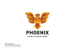 Phoenix Gradient Vector Logo, a Branding & Logo Template by yuanesei