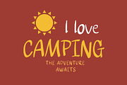 Campingo handwritten font, a Handwritten Font by Brown Cupple (Thumbnail 2 of 5)