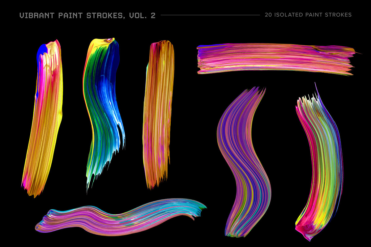 Vibrant Paint Strokes Bundle, a Texture Graphic by Chroma Supply (Photo 19 of 23)