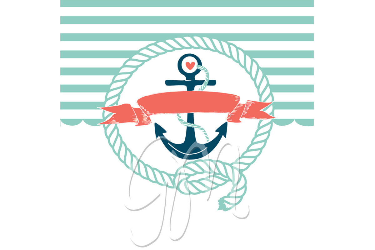 10 Nautical digital papers + 2 cards preview 5
