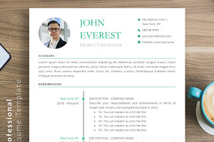 Minimal Resume And Cover Letter Word