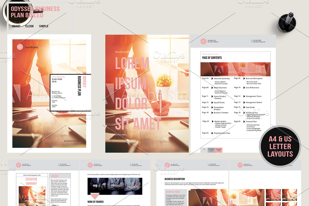 BUSINESS KIT BUNDLE, a Stationery Template by Bizz_District_Studio (Photo 5 of 25)