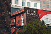 Street mural mockup bundle outdoor, an Advertising Mockup by FoundImages (Thumbnail 5 of 42)